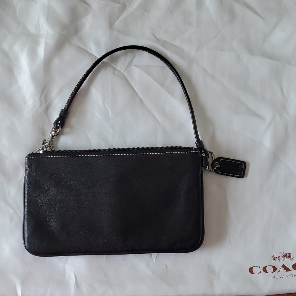 Black Coach Leather clutch - Picture 2 of 5